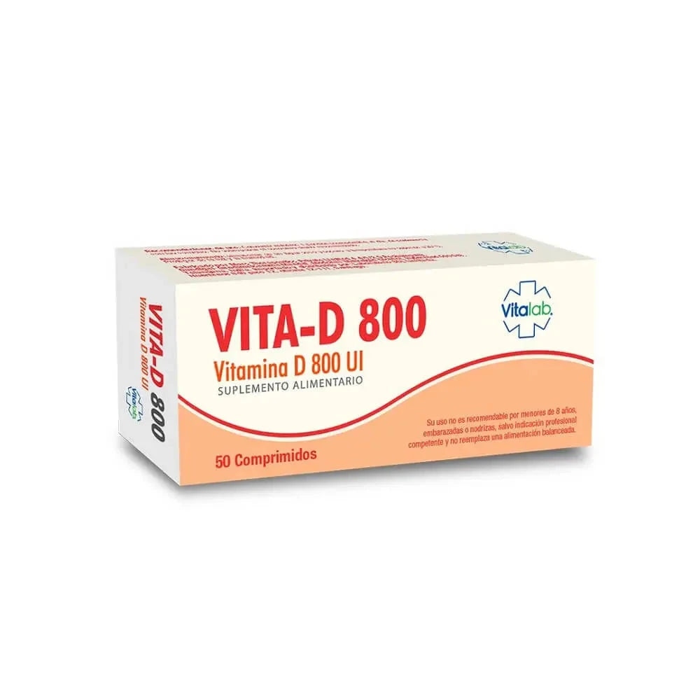VITA-D 800 UI x 50 Comprimidos Farmex-Fonasa-Persistente